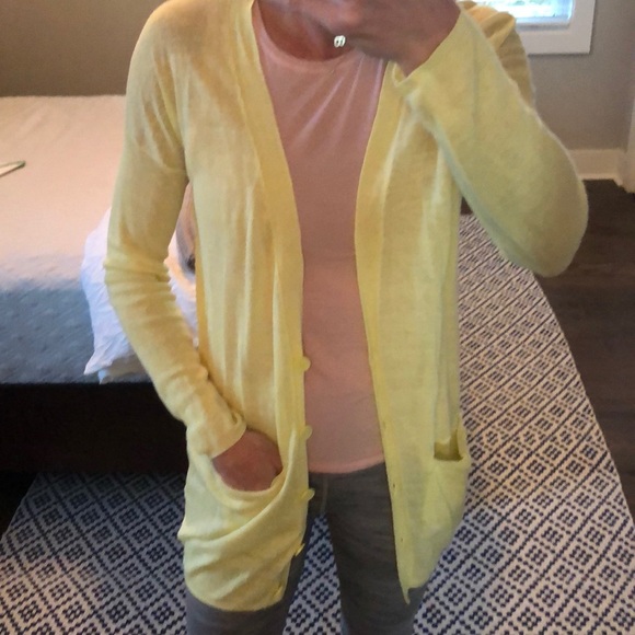Yellow lightweight cardigan Clearance